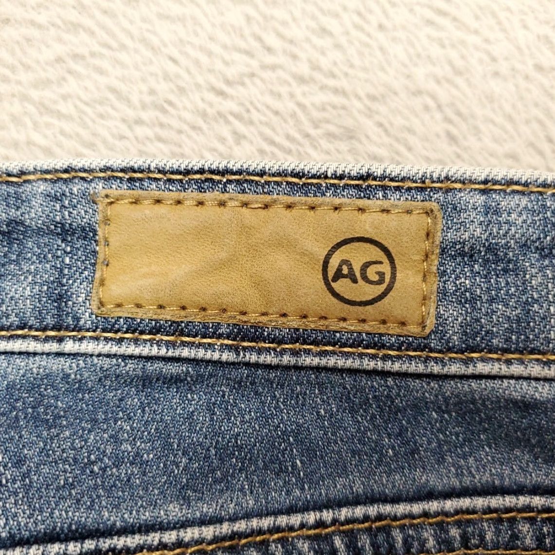 Denime Adriano Goldschmied Jeans Womens 27 Reg Blue The Stilt Cigarette Leg Faded Denim Jeans Size 27" / US 4 / IT 40 - 7 Thumbnail