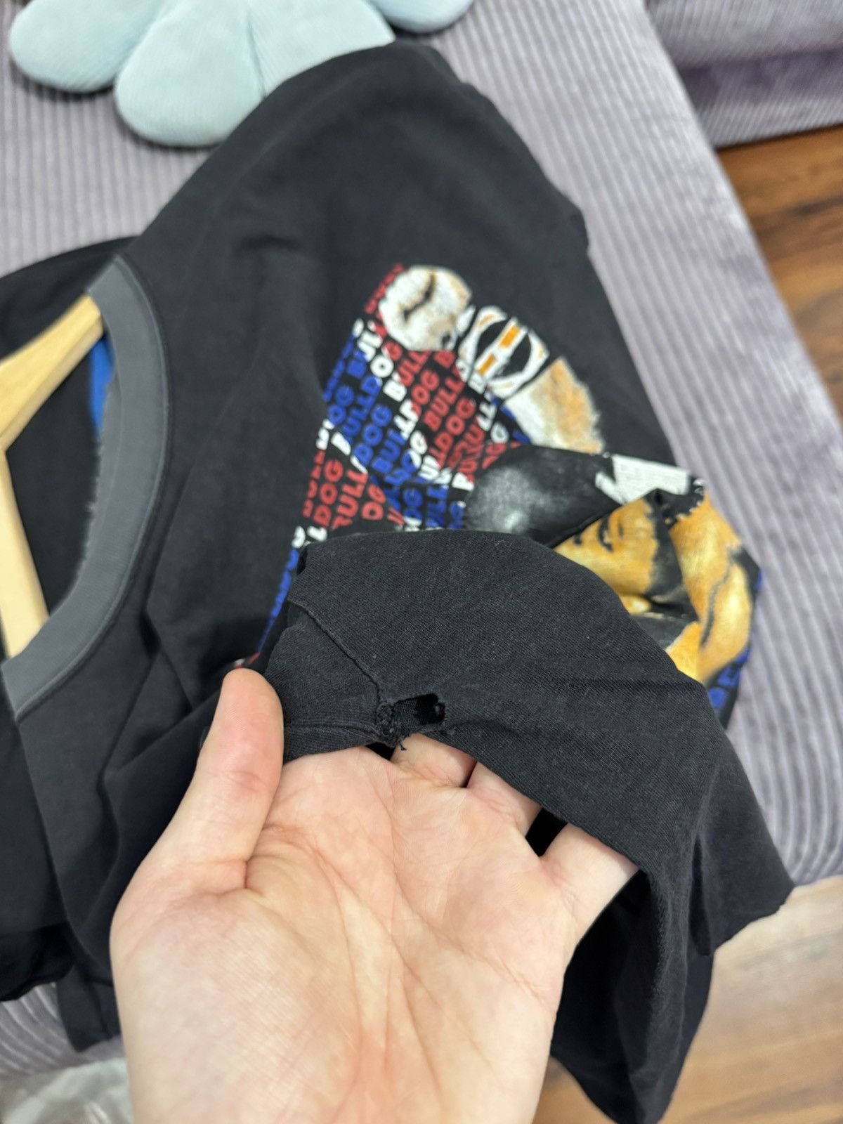 Vintage Vintage 90s WWF British Bulldog Wrestling Grail WWE Black L Size US L / EU 52-54 / 3 - 7 Thumbnail