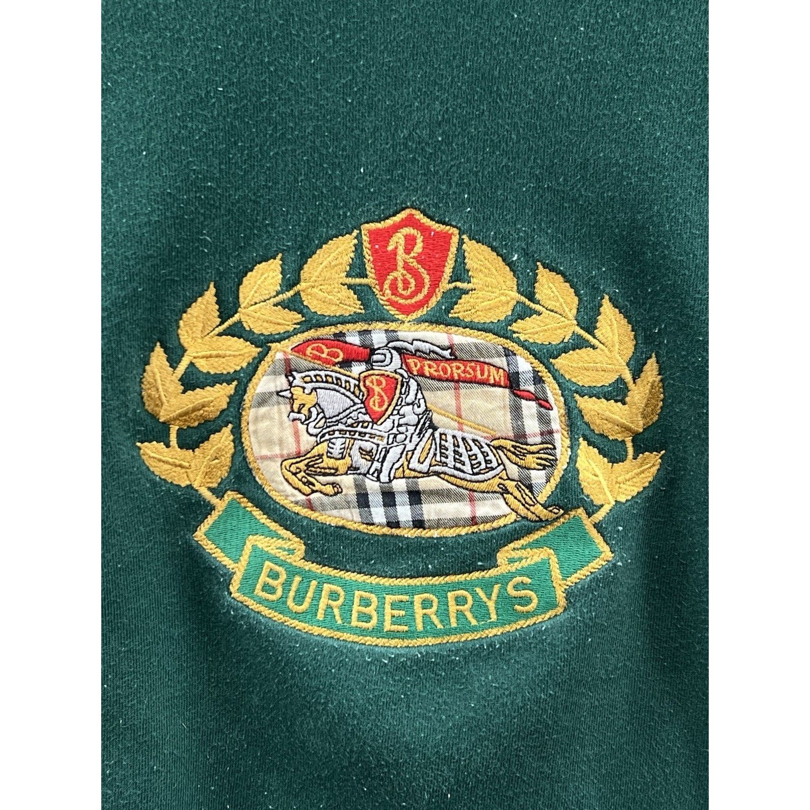 Burberry Burberrys Pullover Embroidered Spell Out Crewneck Size XL Size US XL / EU 56 / 4 - 4 Thumbnail