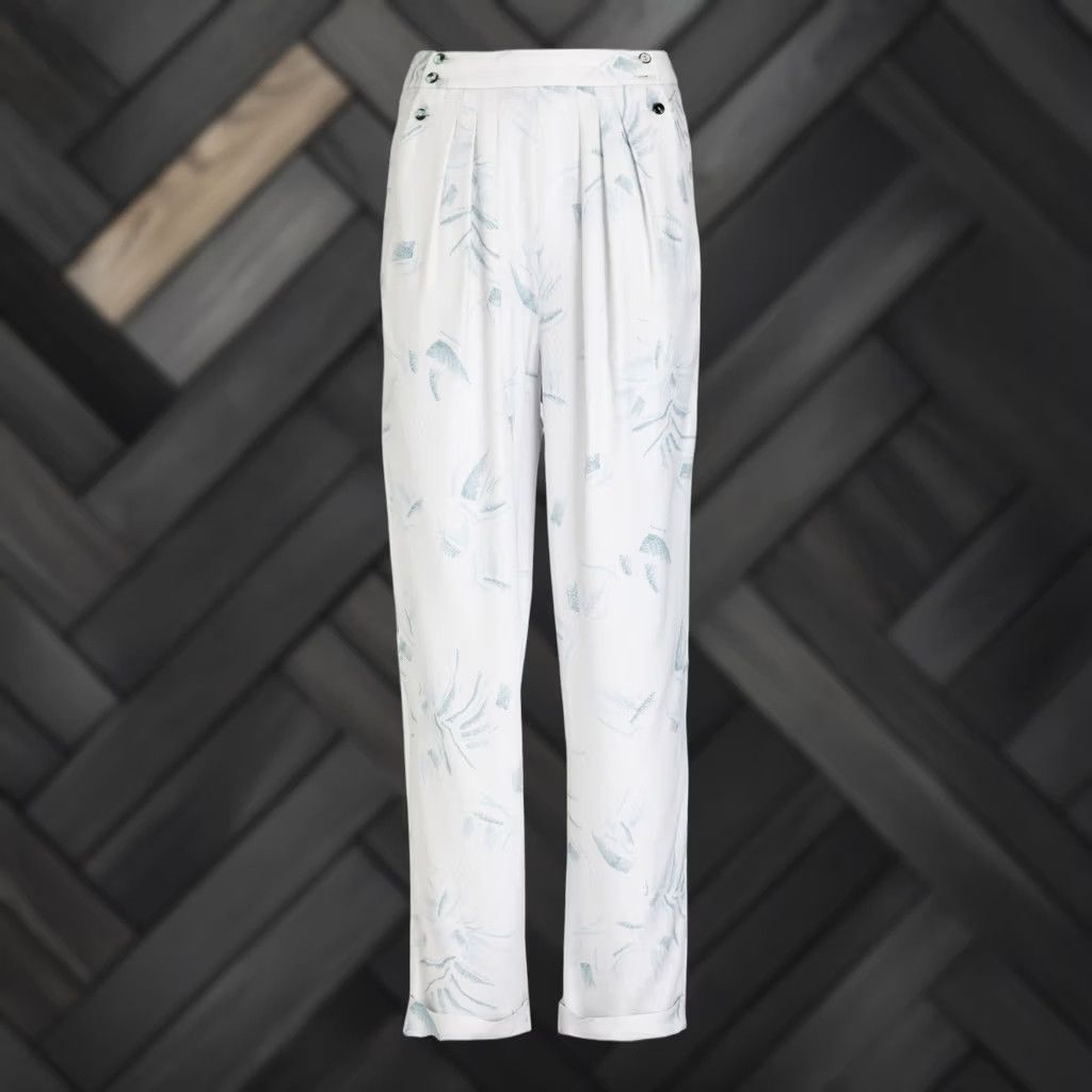 Armani ARMANI Pants Formal Bnwt Printed Jacquard Light Cream Color Women 40 Regular Dress Pants Pockets Armani Ladies Tight Hem Straight Size 27" / US 4 / IT 40 - 1 Thumbnail