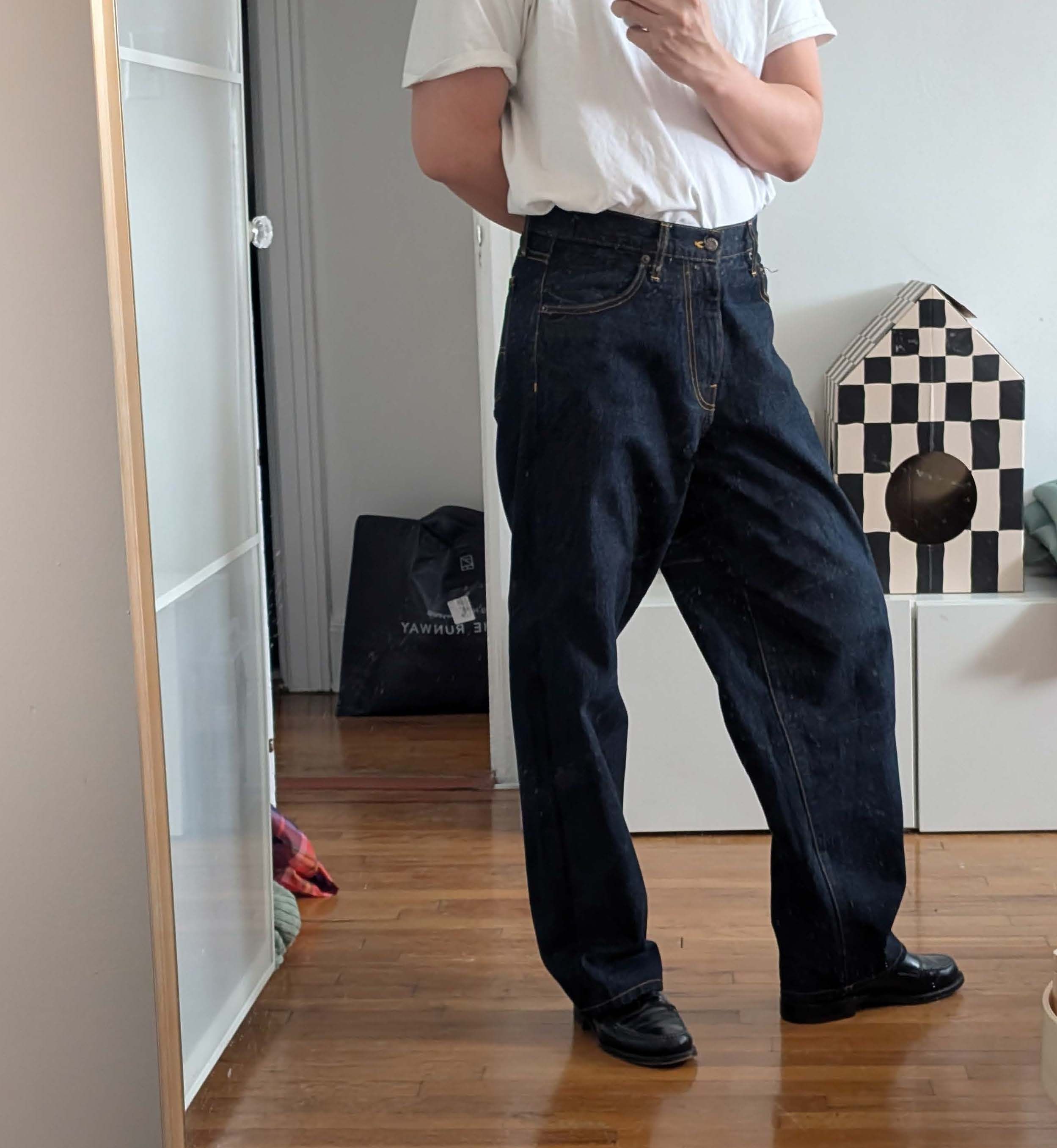 パンツ Noah / Stovepipe Jean Indigo 30 Stovepipe Jean - Noah