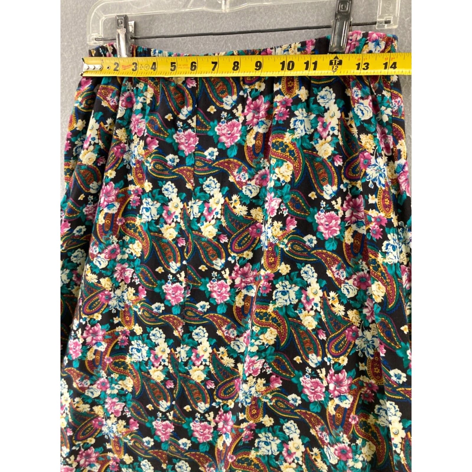 Vintage VINTAGE Brittany Nicole Skirt Womens Medium Rayon Blend Floral Paisley USA Made Size 32" / US 10 / IT 46 - 2 Thumbnail