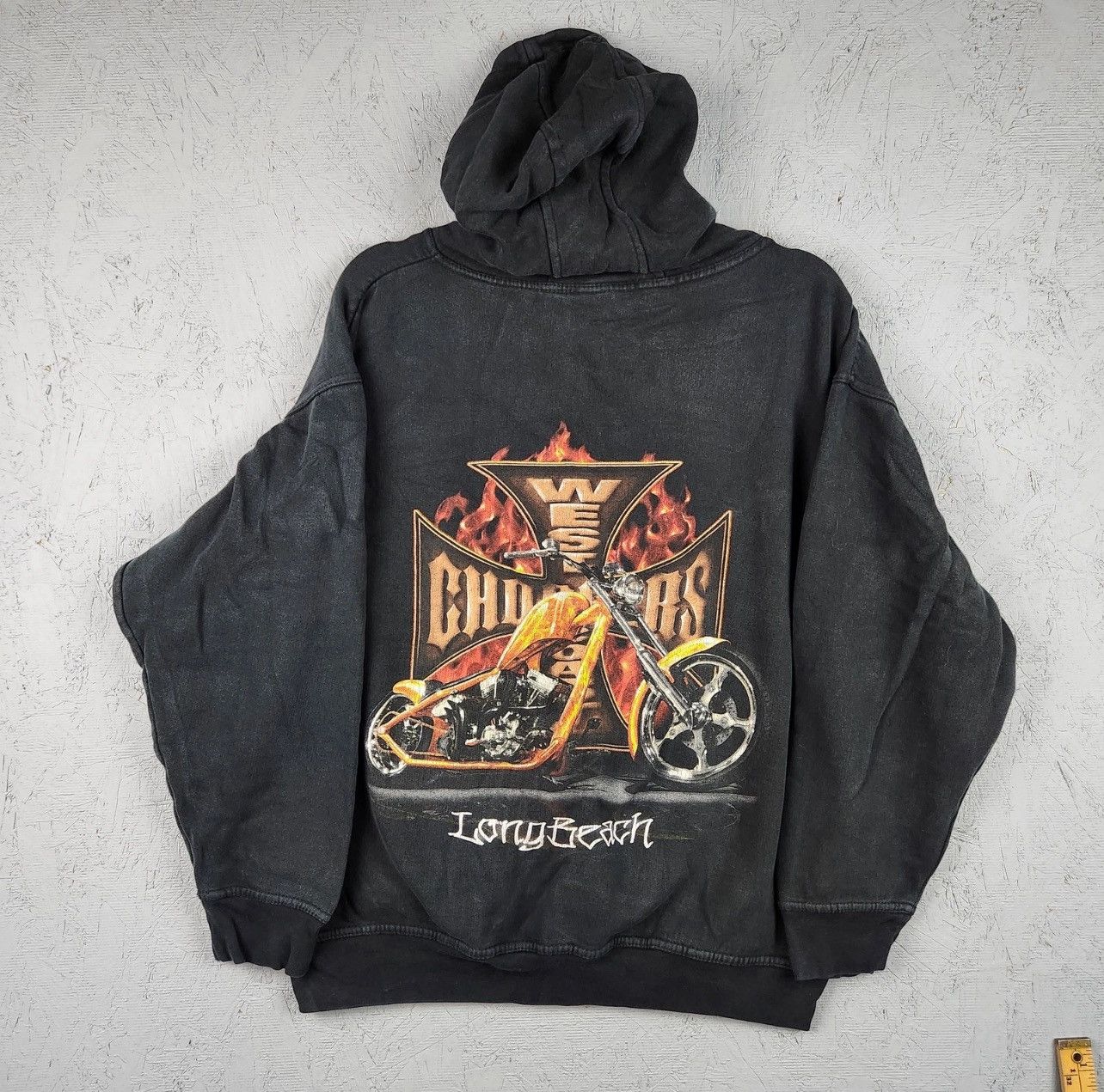 West Coast Choppers Vintage black west coast choppers fade hoodie xl Y2K style Size US XL / EU 56 / 4 - 6 Thumbnail