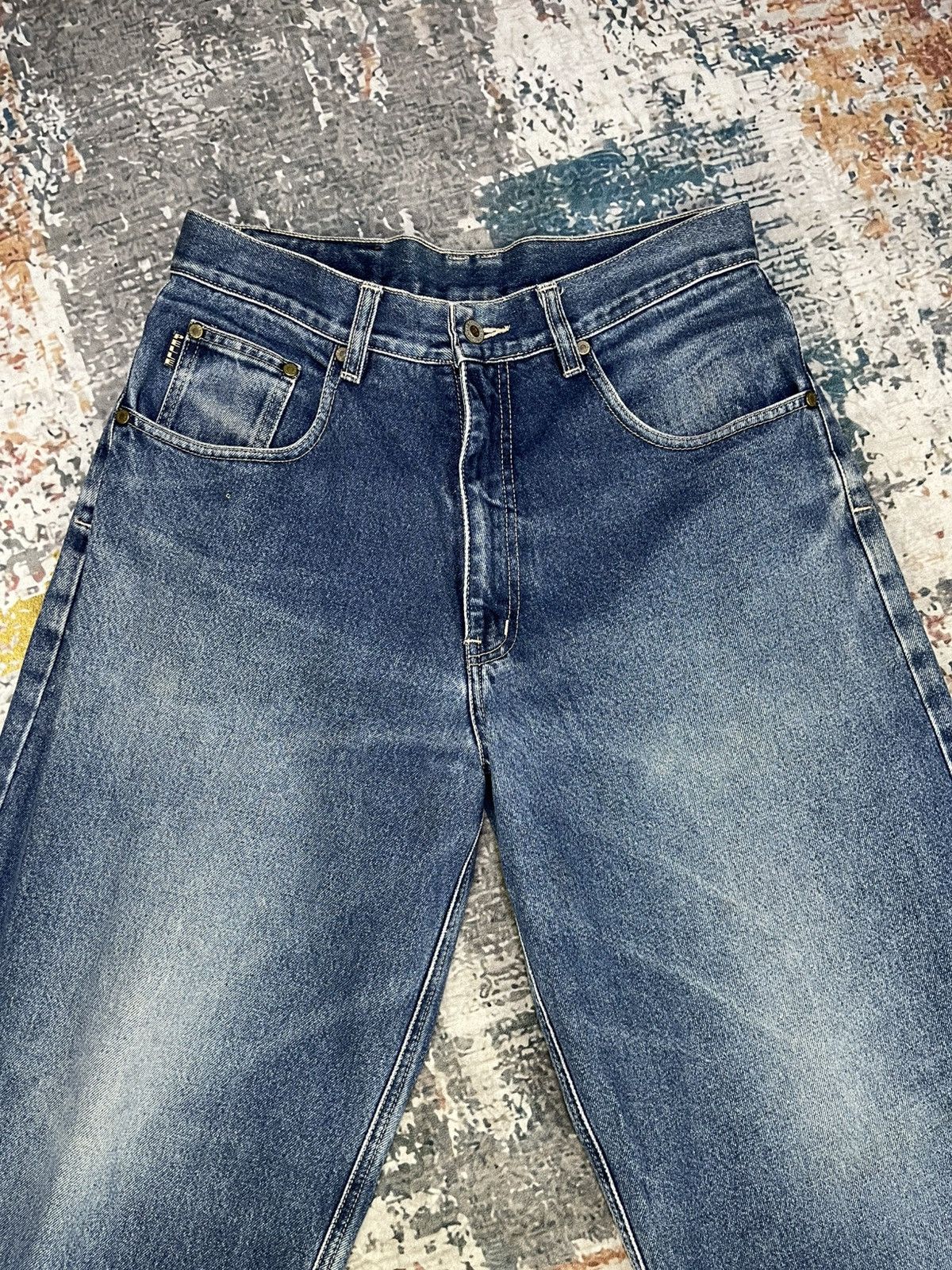 Marc Buchanan Vtg Marc Buchanan X Pelle Pelle Baggy Jeans Size US 32 / EU 48 - 3 Thumbnail