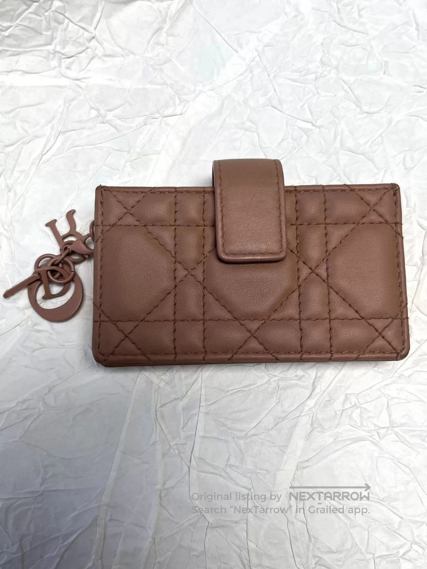 Dior Dior Pink Lambskin Accordion Card Holder. Size ONE SIZE - 1 Thumbnail