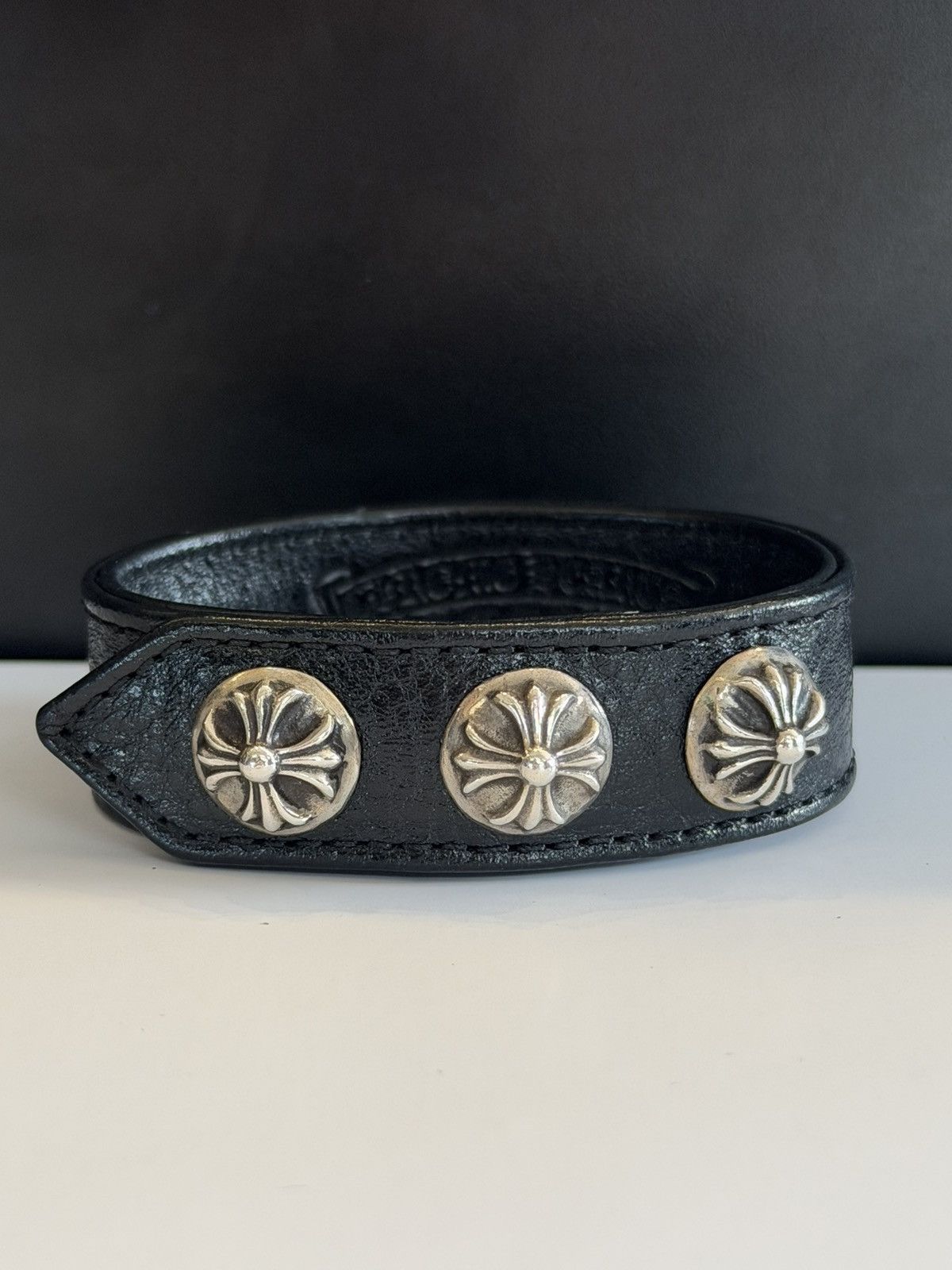 Chrome Hearts Chrome Hearts Black Studded Bracelet Size ONE SIZE - 1 Thumbnail