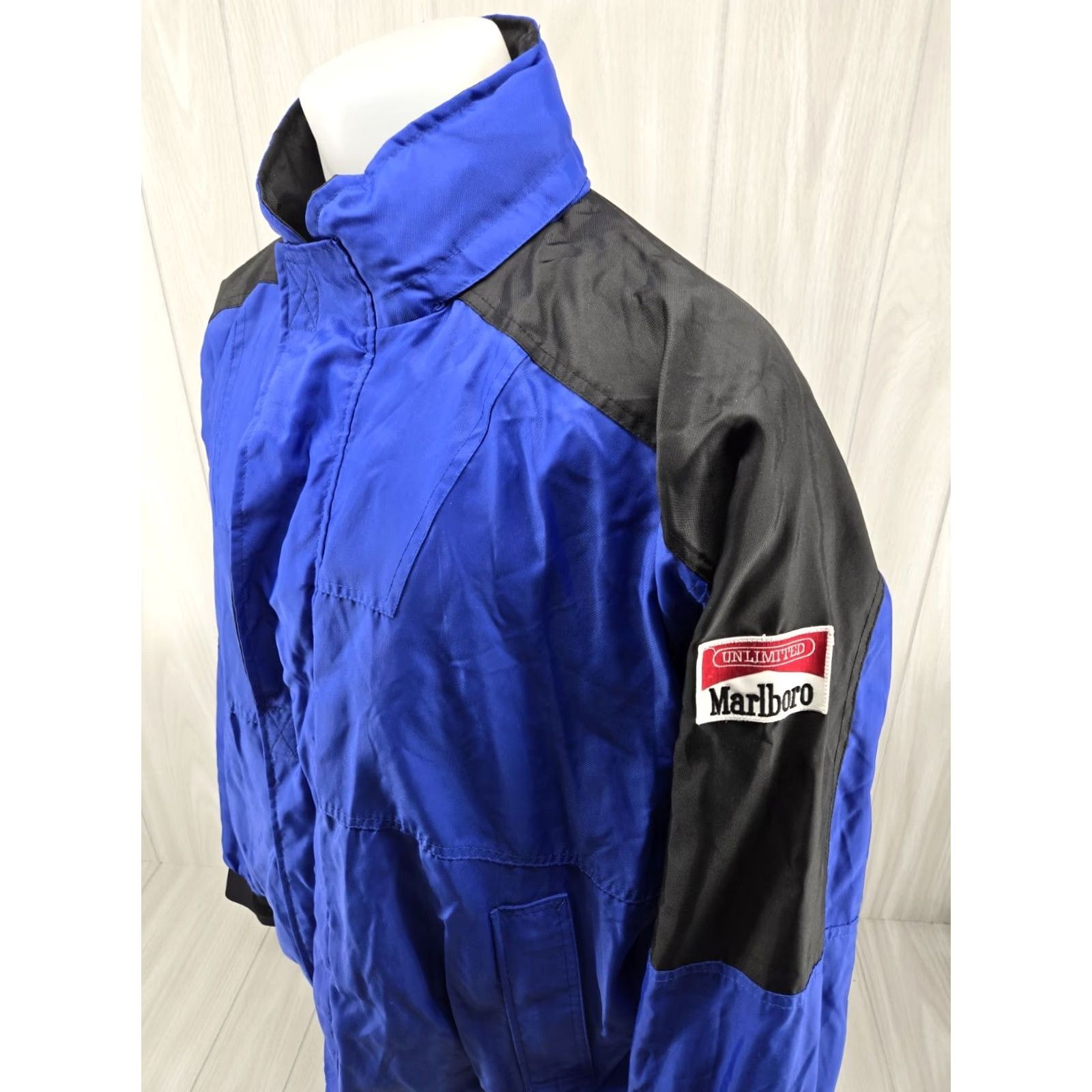 Marlboro VINTAGE Marlboro Unlimited Jacket Nylon Hooded Full Zip Men’s XL 90s Windbreaker Blue Size US XL / EU 56 / 4 - 3 Thumbnail