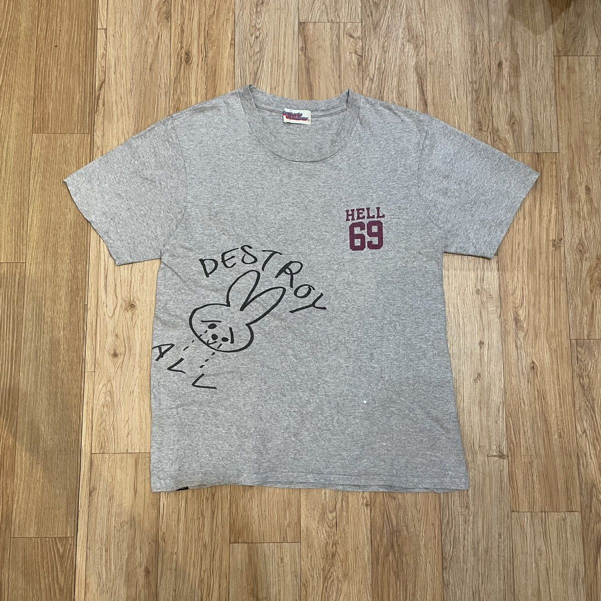 Hysteric Glamour SOLD Hysteric Glamour Destroy Short Sleeve Tshirt Size US M / EU 48-50 / 2 - 1 Thumbnail