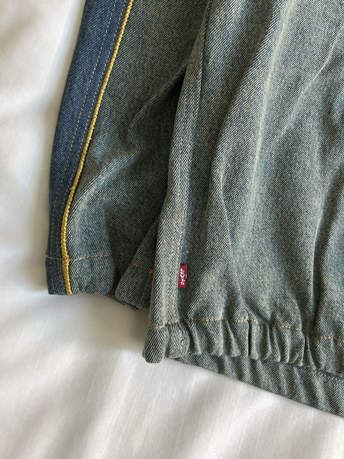 DENIM TEARS × Levi's Denim Tears Levis Denim Track Jacket Cotton Fleur De-Lis Size US L / EU 52-54 / 3 - 9 Thumbnail