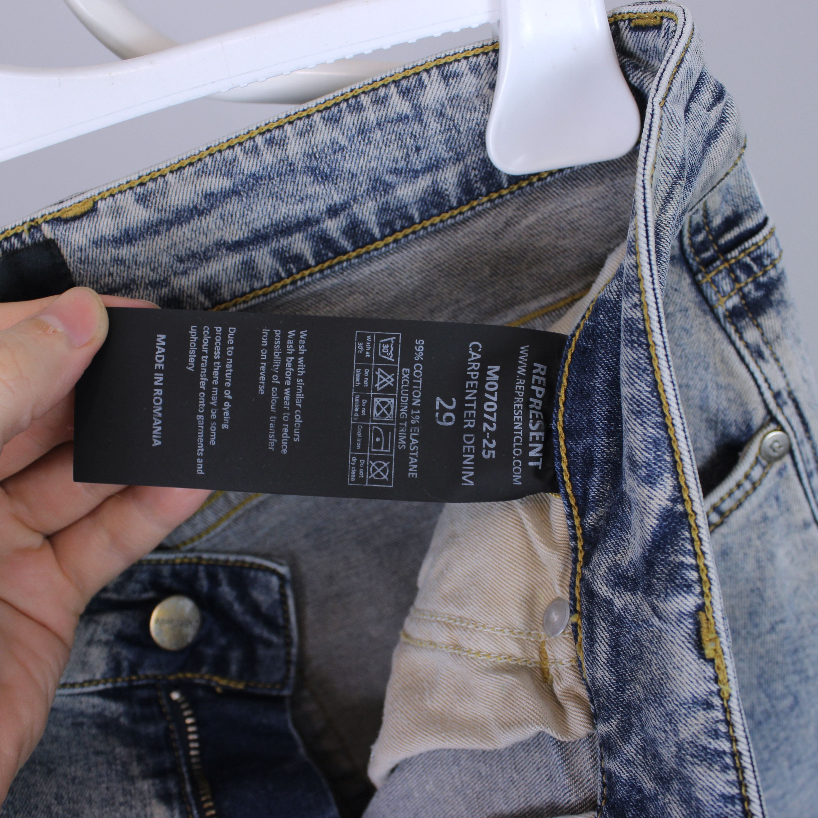 Represent Clo. Represent Clo denim jeans men 29 blue light Size US 29 - 9 Thumbnail