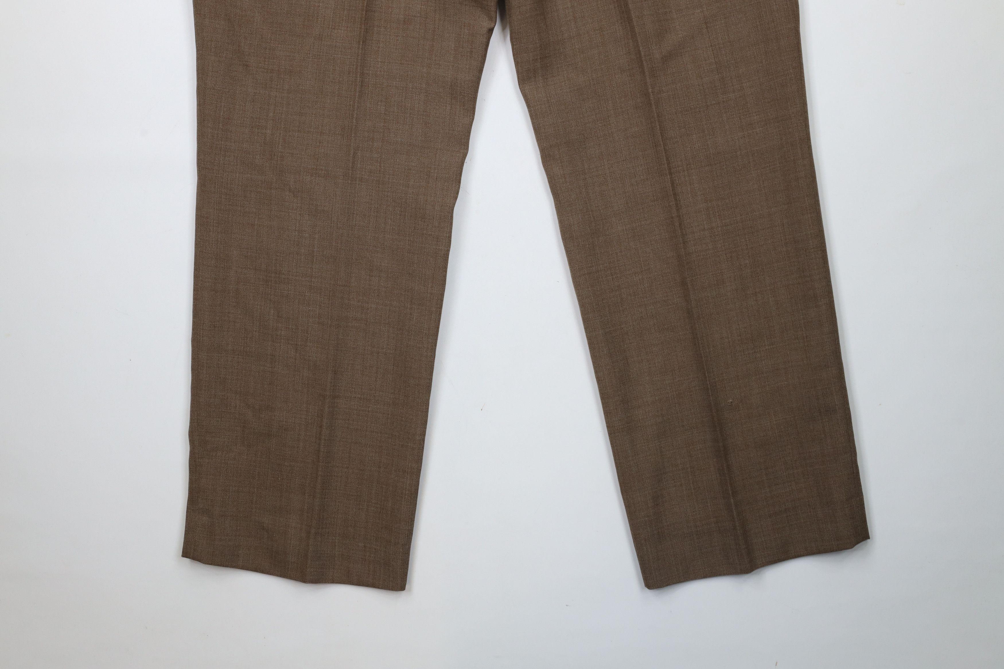 Vintage Vintage 90s Streetwear Wide Leg Chino Pants Brown Wool Size US 38 / EU 54 - 12 Thumbnail