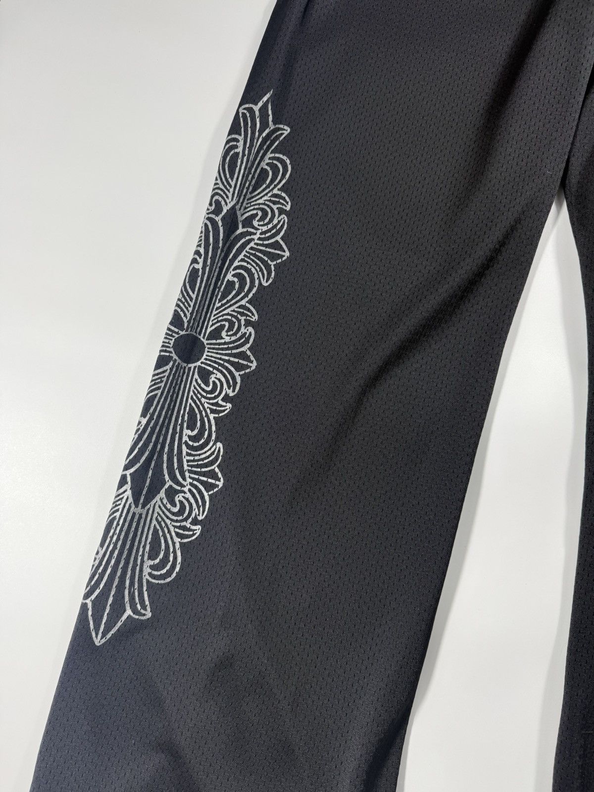 Chrome Hearts 🔥Chrome Hearts Black Mesh Jersey Pants🔥 Size US 34 / EU 50 - 3 Thumbnail