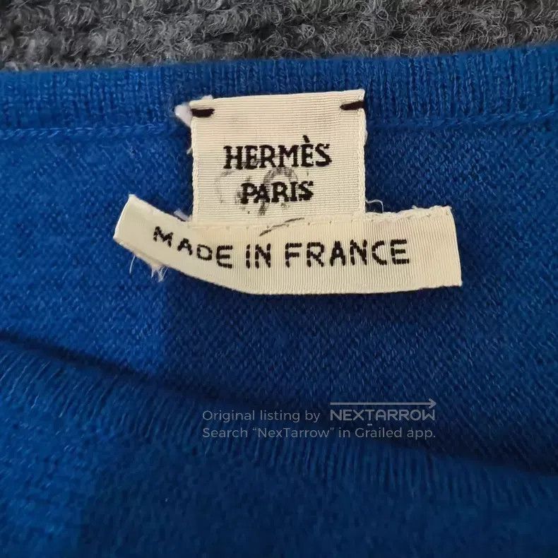 Hermes Hermes Blue Vase Series Patchwork Knit Sweater Size XXS / US 00 / IT 34 - 3 Thumbnail