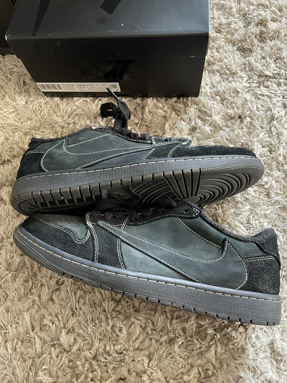 Jordan Brand × Travis Scott Jordan 1 Low X Travis Scott Phontom Size US 11.5 / EU 44-45 - 2 Thumbnail
