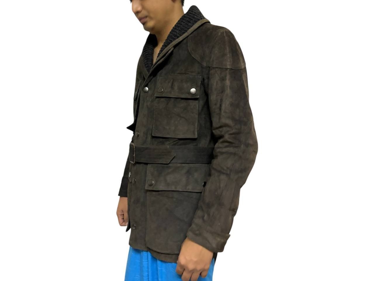 Gucci FW03 Gucci Tom Ford Belted Suede Fields Leather Jacket Size US S / EU 44-46 / 1 - 17 Thumbnail