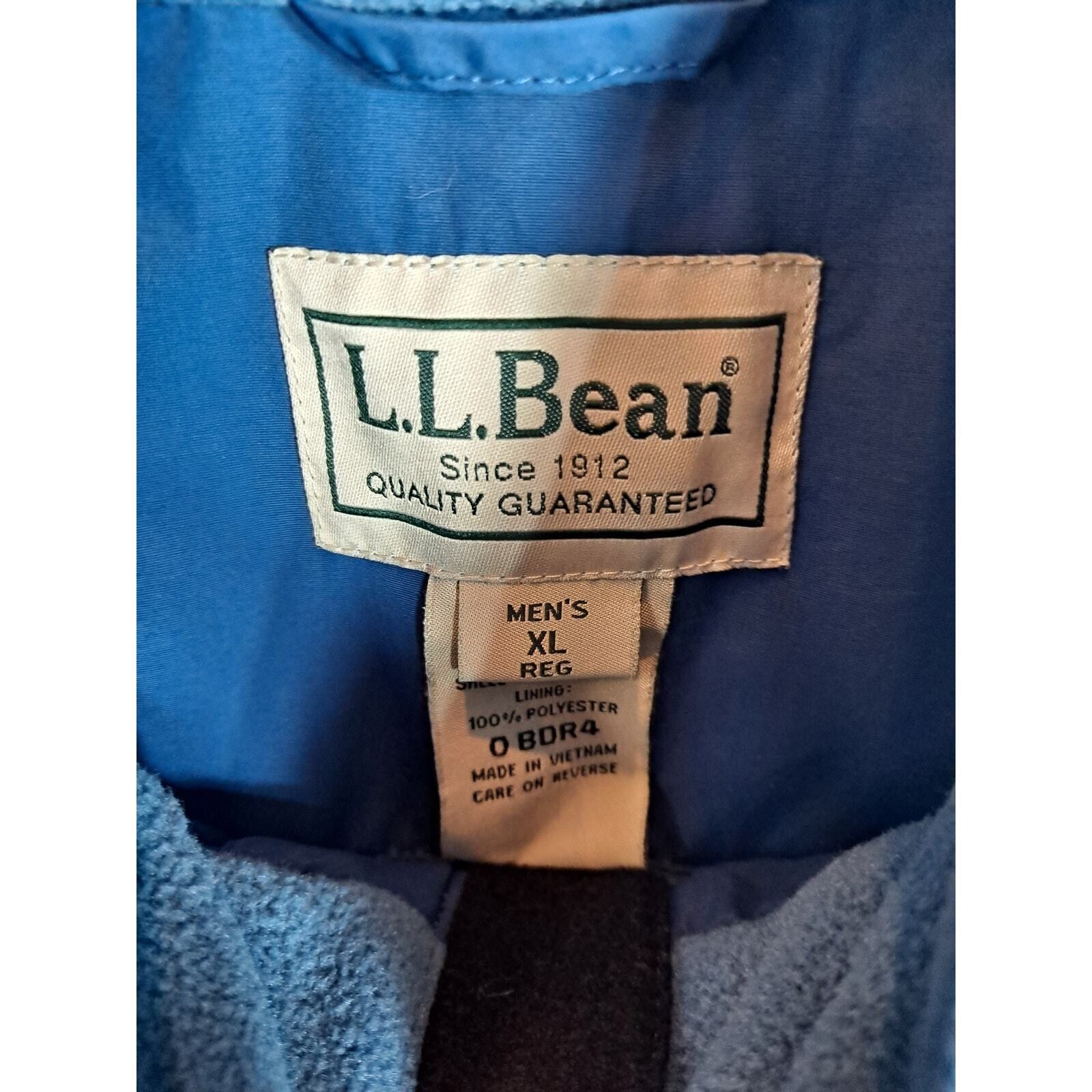 L.L. Bean L.L. Bean Men's Blue Full Zip Polartec Outdoor Hiking Ski Fl Size US XL / EU 56 / 4 - 4 Thumbnail