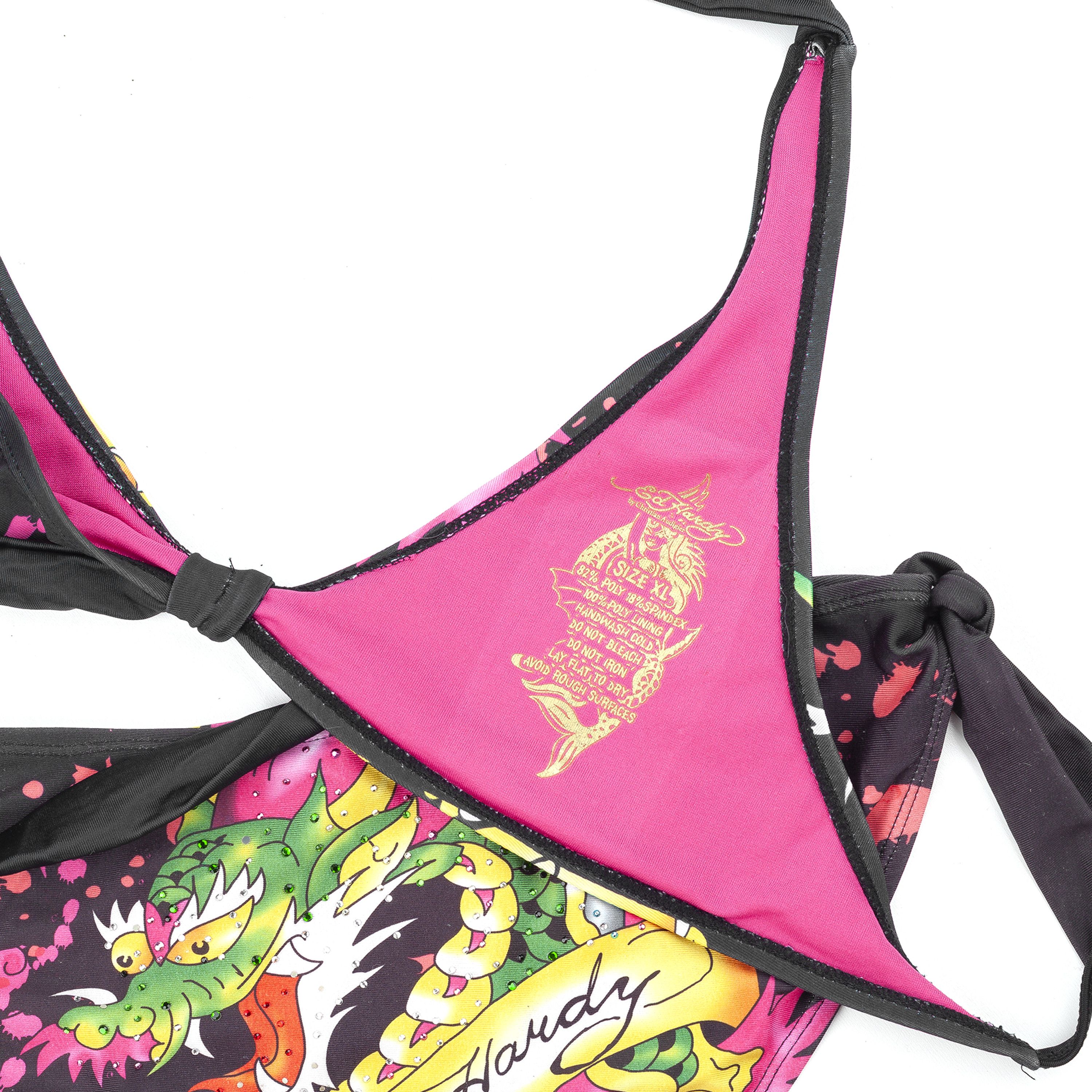 Ed Hardy Ed Hardy by Christian Audigier Black Tattoo Bikini (XL) Size ONE SIZE - 7 Thumbnail