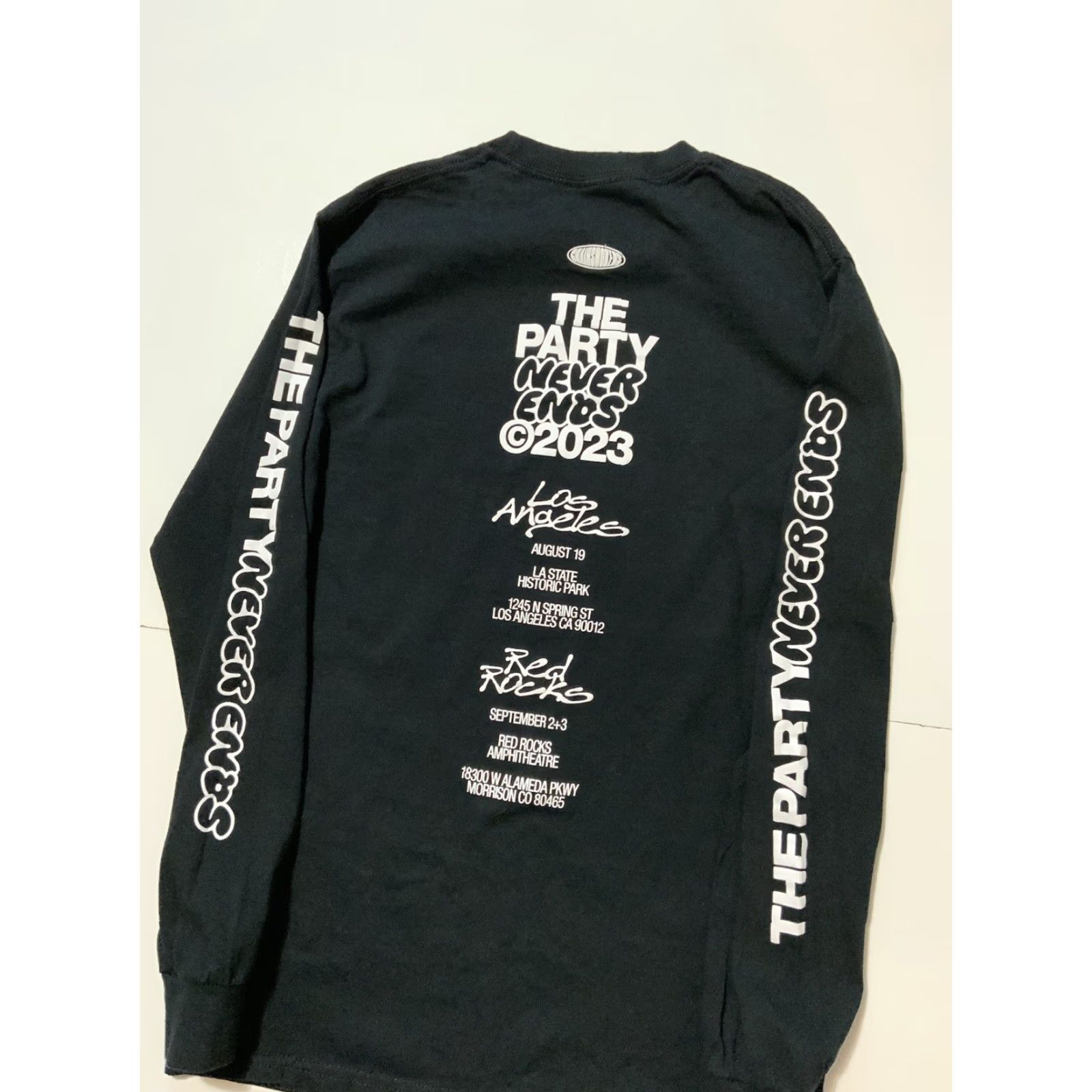 Vintage The Chainsmokers The Party Never Ends 2023 Official Merch Band L/S T-Shirt Sz. S Men Black Shirt Size US S / EU 44-46 / 1 - 4 Thumbnail