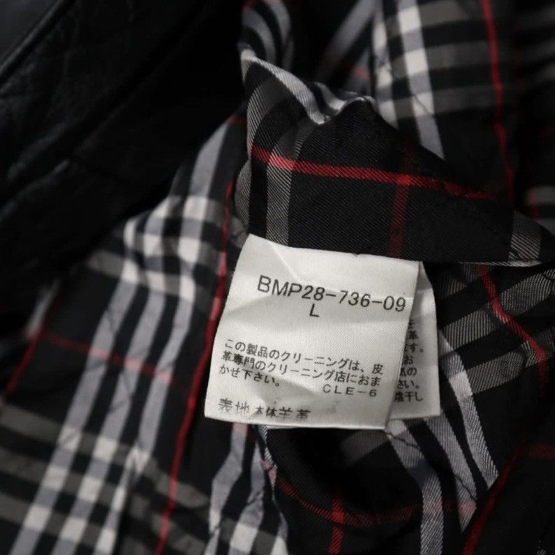 Black Label × Burberry × Genuine Leather Vintage Burberry Long Coat Fur Leather Jacket Size US L / EU 52-54 / 3 - 7 Thumbnail