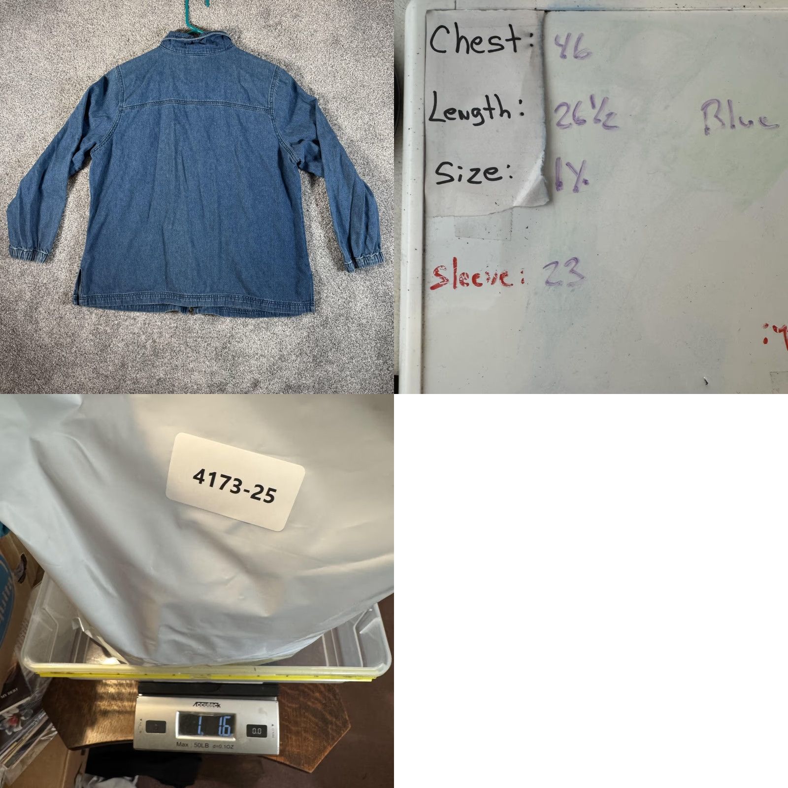 Basic Editions Basic Editions Jacket Women 1X Plus Size Denim Zip Front Floral Butterfly Embroidered Blue Size XL / US 12-14 / IT 48-50 - 9 Thumbnail