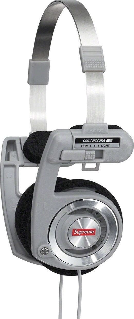 Supreme Supreme x Koss Porta Pro Headphones, Silver, Brand New Size ONE SIZE - 6 Thumbnail