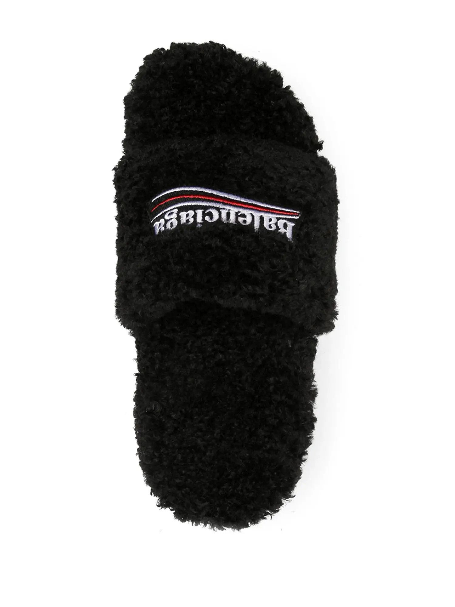 Balenciaga o1mt1gz0924 Furry 80mm Sandals in Black Size US 11 / IT 41 - 3 Thumbnail