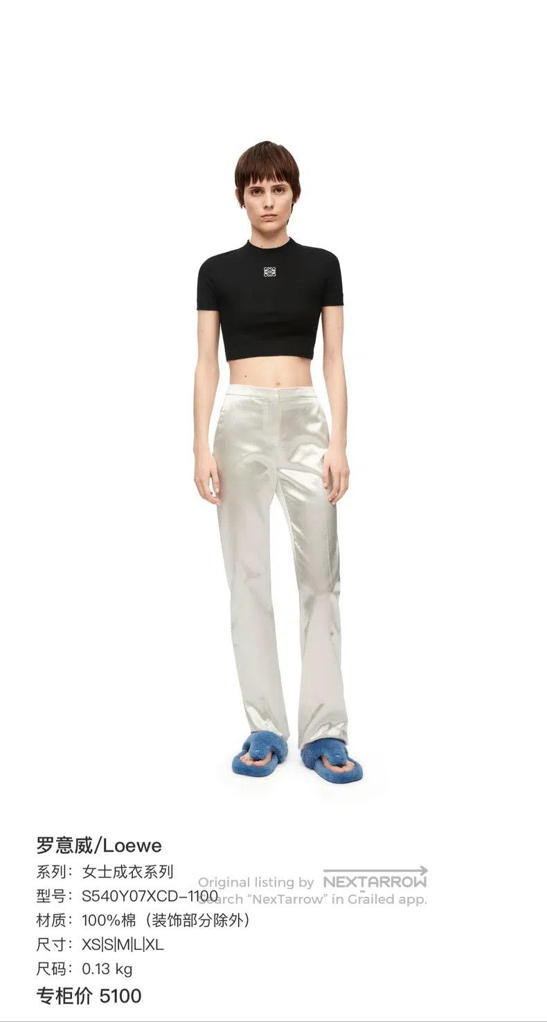 Loewe Loewe Black chest knitting logo short-sleeved Size XS / US 0-2 / IT 36-38 - 8 Thumbnail