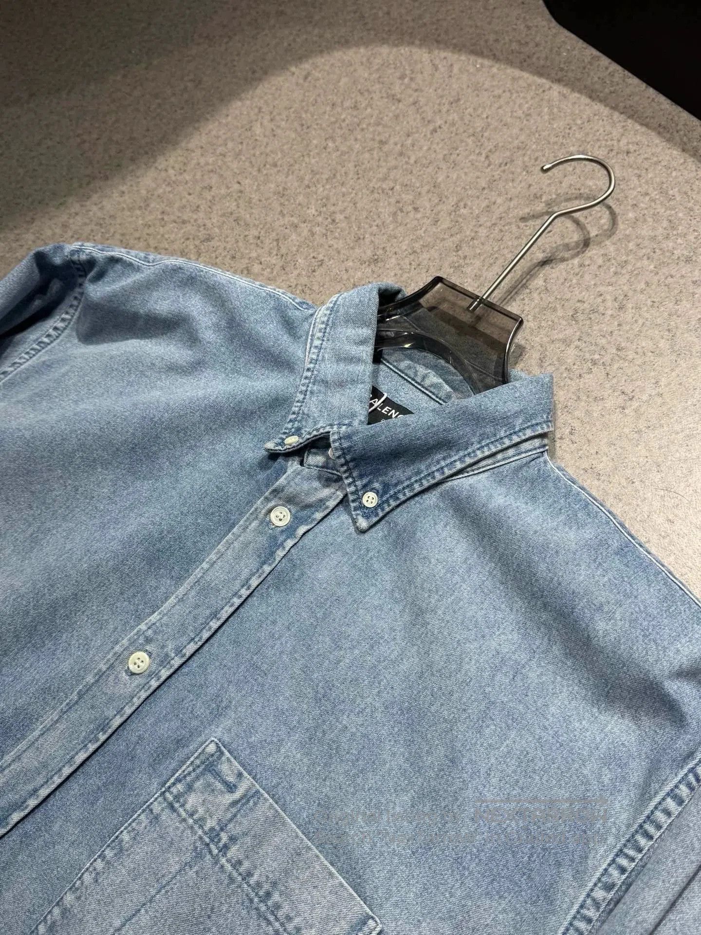 Balenciaga Balenciaga Washed Blue Denim Jacket. Size US S / EU 44-46 / 1 - 3 Thumbnail