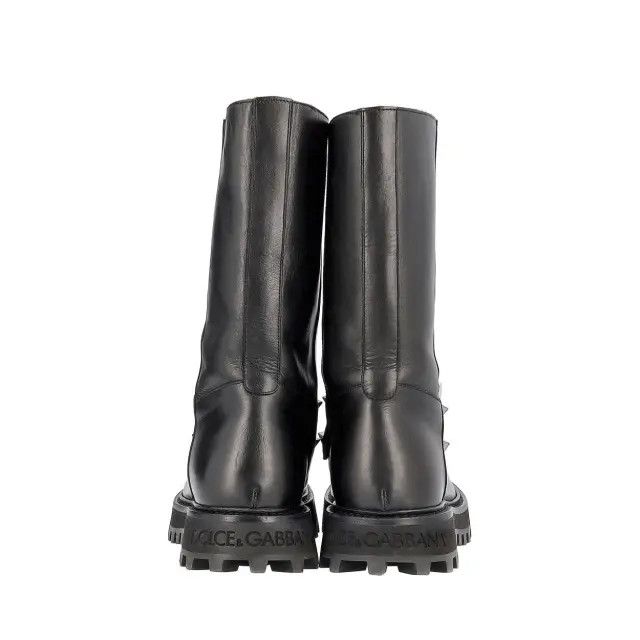 Dolce & Gabbana o1y0125 Logo Ankle Boots in Black Size US 9 / EU 42 - 4 Thumbnail