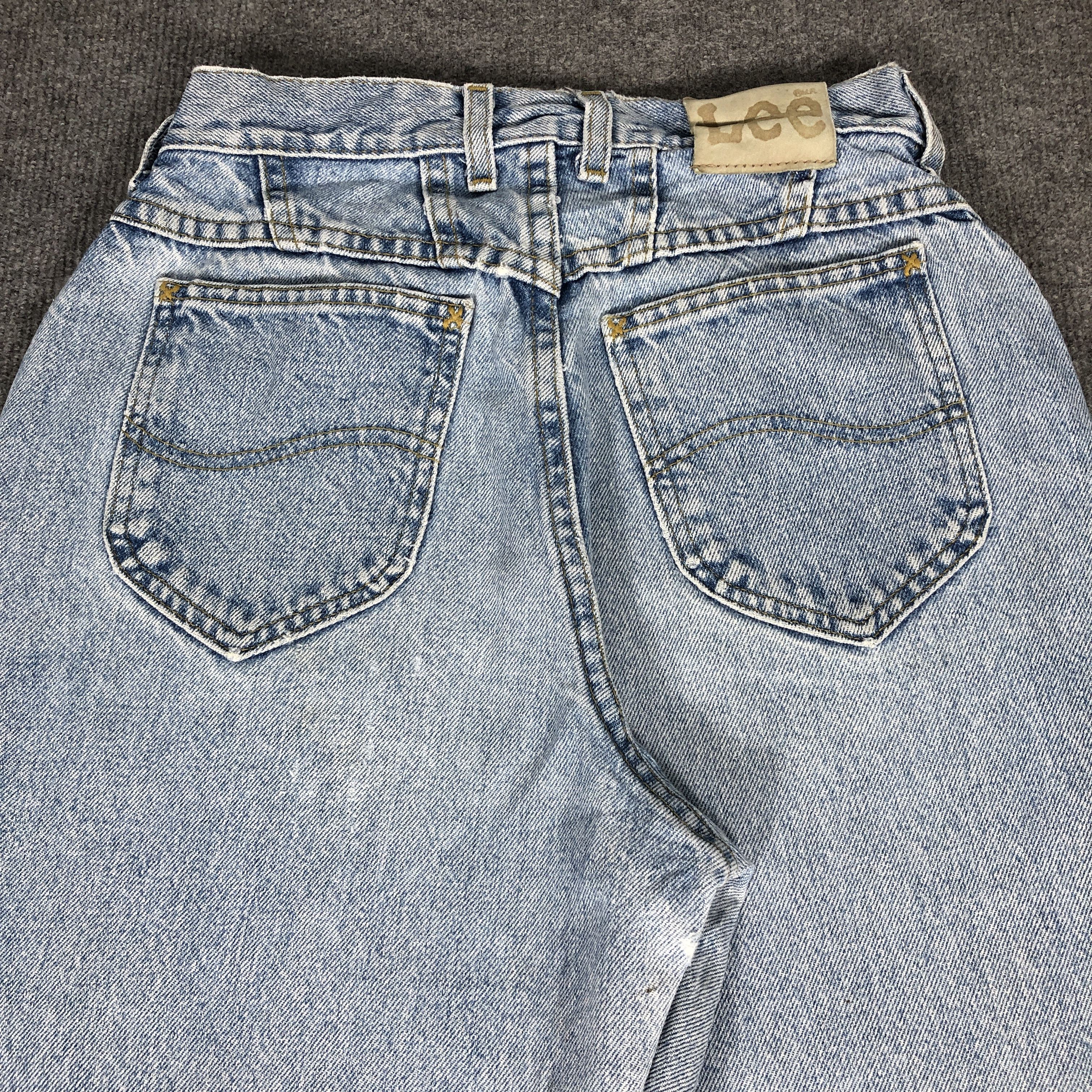 Lee × Vintage Womens 90s Vintage Lee Jeans Light Blue Wash L886W Size 27" / US 4 / IT 40 - 5 Thumbnail
