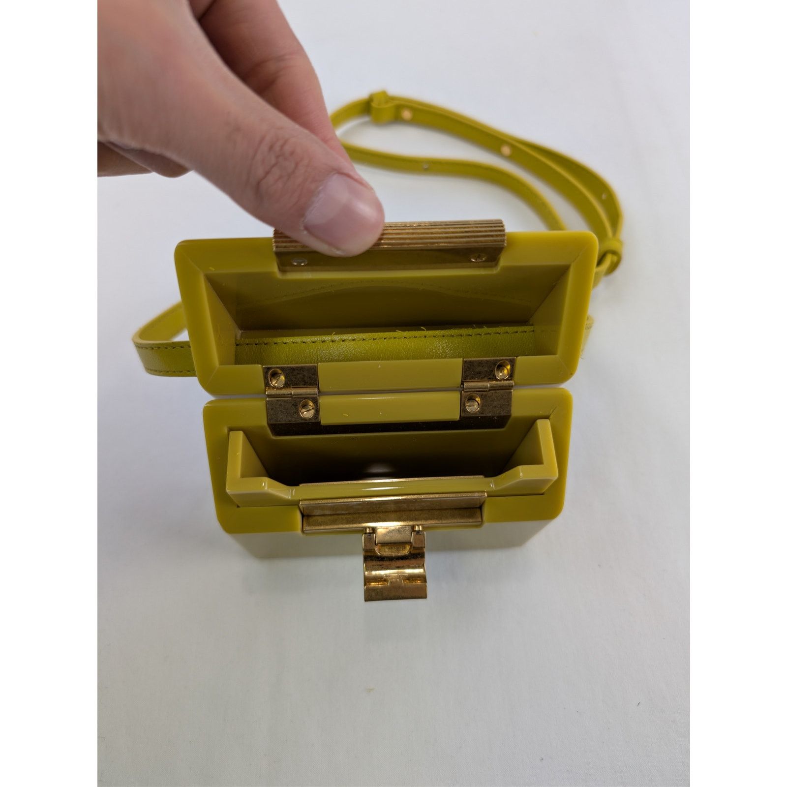 Bottega Veneta o1rshd1 Size: OS / Shiny Leather Mini Bag in Mirabelle-Gold Size ONE SIZE - 14 Thumbnail