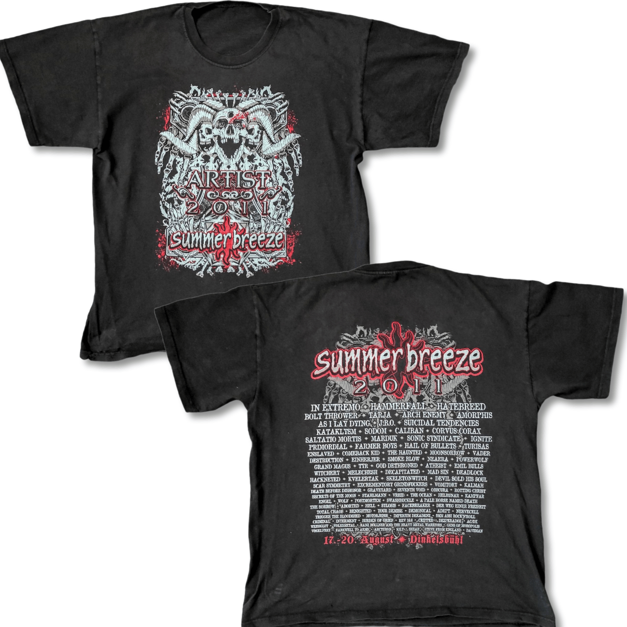 Band Tees Summer Breeze 2011 17-20 August Artist T-Shirt Heavy Metal Size US L / EU 52-54 / 3 - 1 Thumbnail