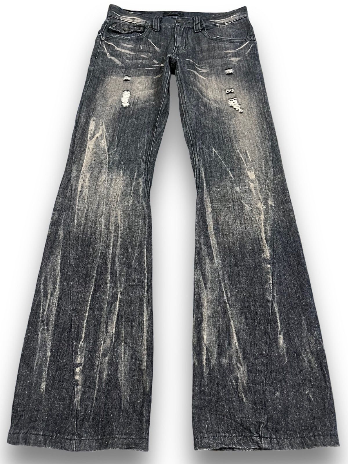 Beauty Beast Vintage Black Baccara Flare Denim Size US 29 - 1 Thumbnail
