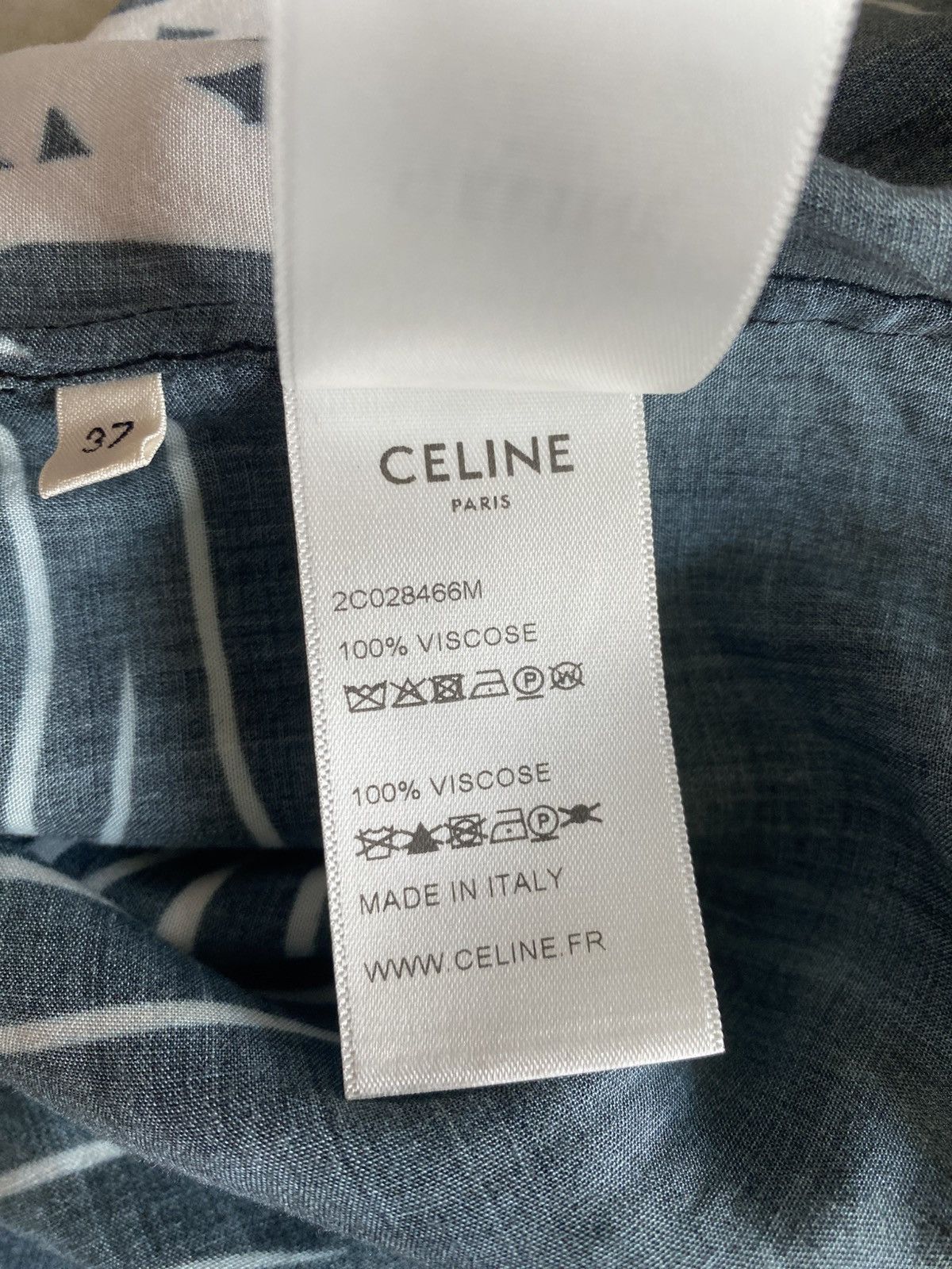 Celine × Hedi Slimane Celine - SS21 Palm Tree Long Sleeve Shirt Size US M / EU 48-50 / 2 - 8 Thumbnail