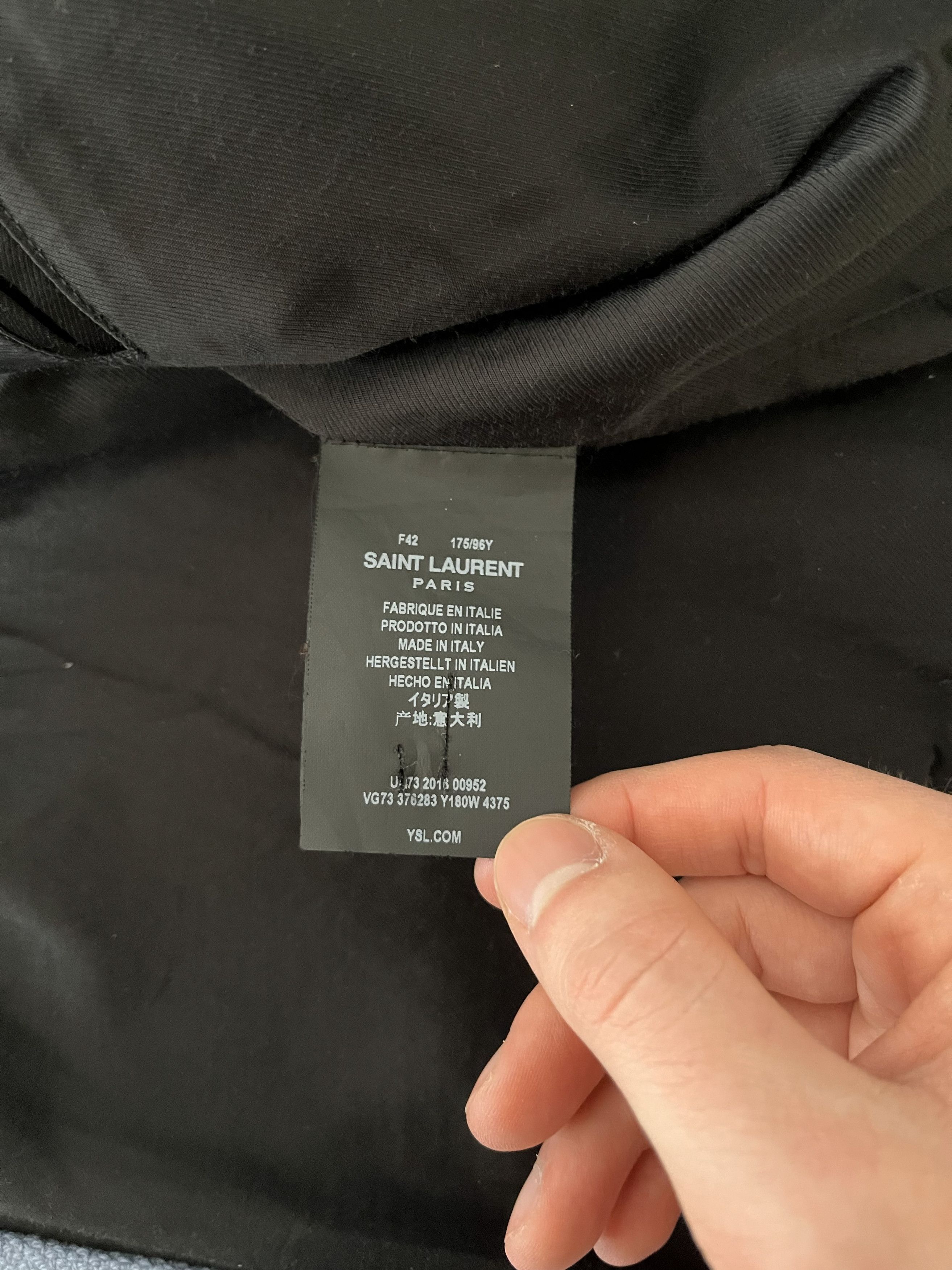 Saint Laurent Paris FW15 Saint Laurent Paris Babyblue Teddy Jacket Size US XS / EU 42 / 0 - 4 Thumbnail