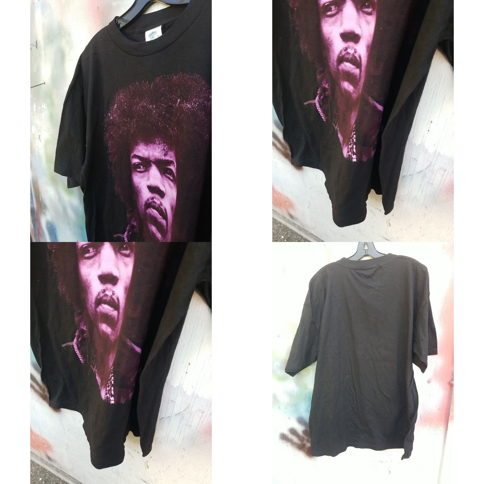 Vintage VINTAGE Winterland Jimi Hendrix Purple Portrait Tee XL Men Short Sleeve Shirt 1994 60s Mens Size US XL / EU 56 / 4 - 8 Thumbnail