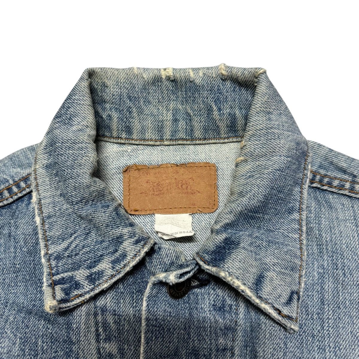 Levi's Vintage Late 70s Levis Denim Trucker Jacket Distressed Size US M / EU 48-50 / 2 - 12 Thumbnail