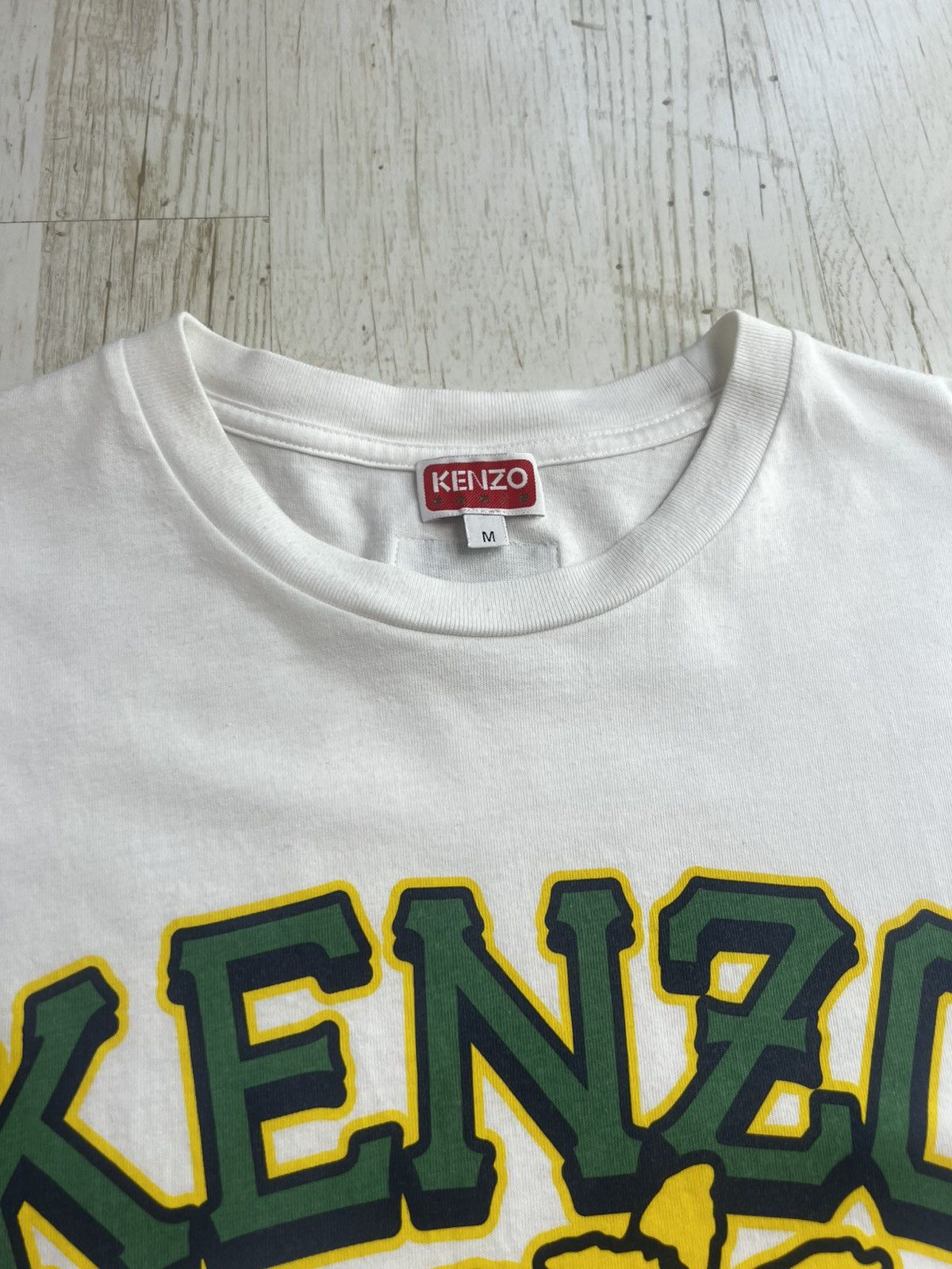 Kenzo Kenzo Tiger White Oversized T-Shirt Size M Cotton Tee Size US M / EU 48-50 / 2 - 7 Thumbnail