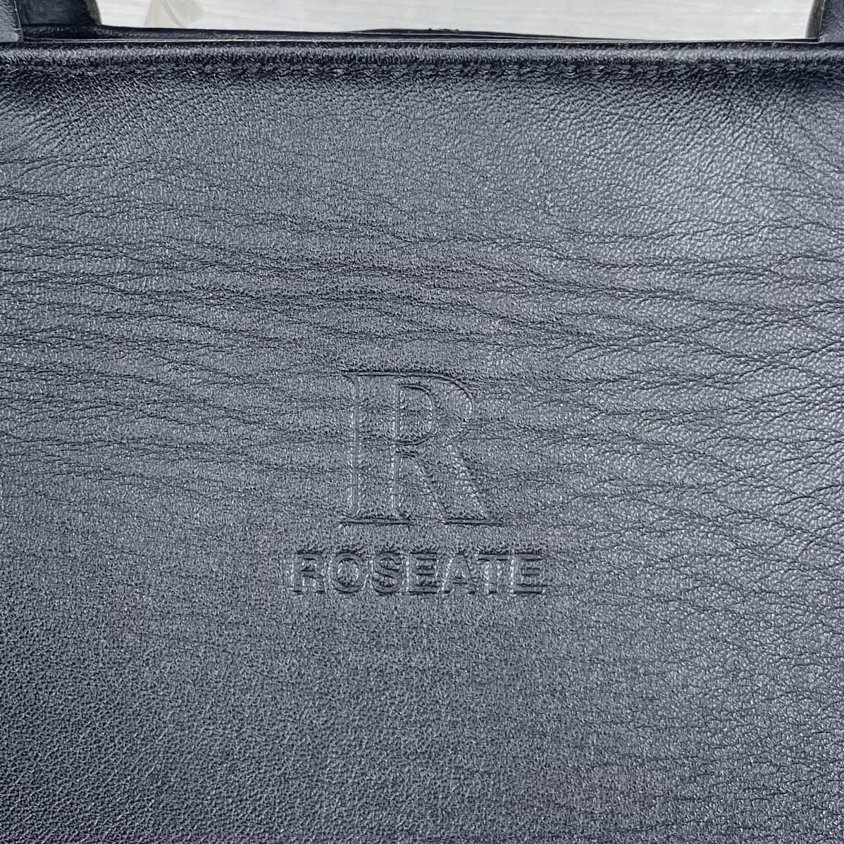 Leather × Vintage Roseate Black Leather Tote Size ONE SIZE - 9 Thumbnail