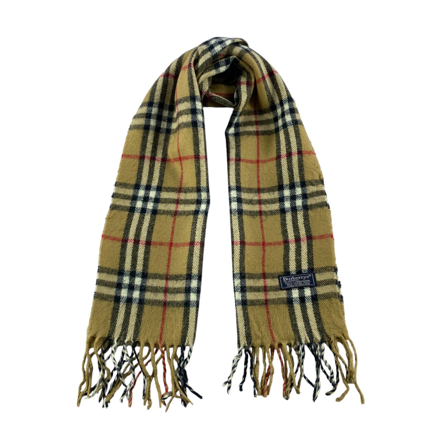 Burberry × Vintage Burberry Scarf / Muffler / Neckwear - WW1157 Size ONE SIZE - 1 Thumbnail