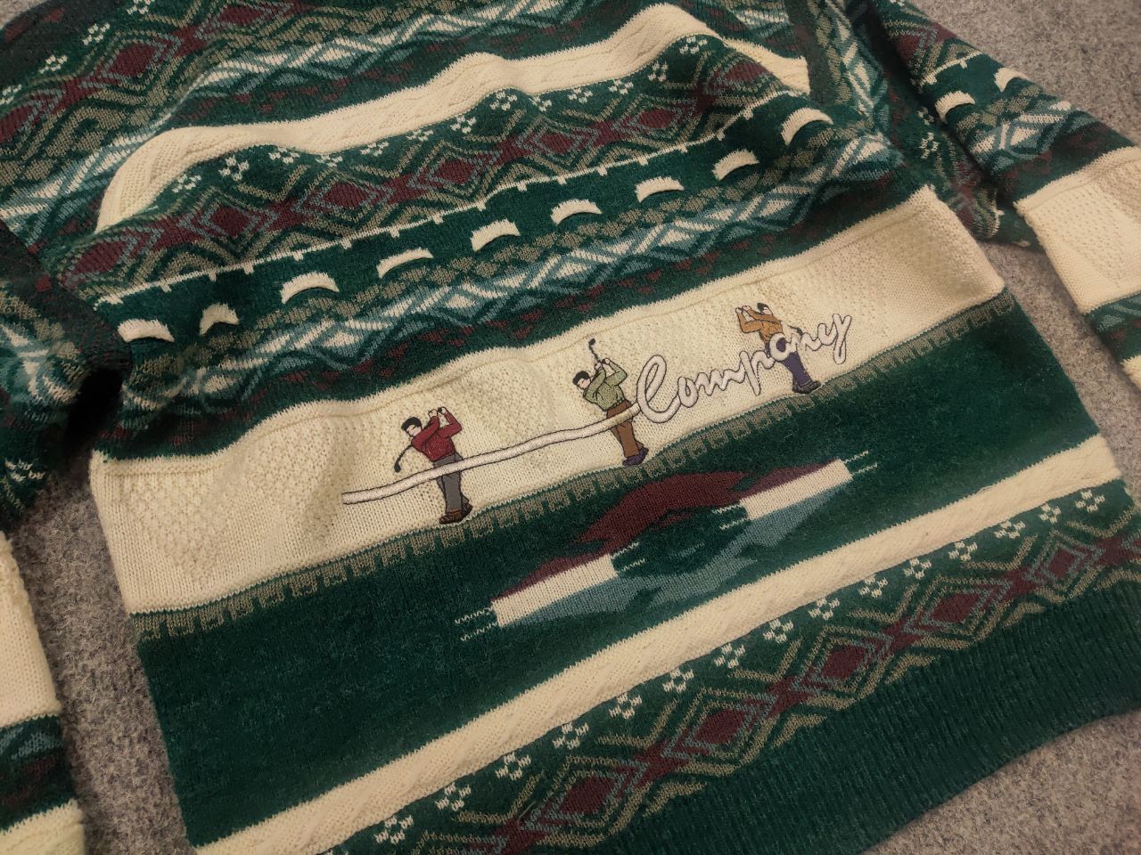 Vintage Vintage 80 - 90's Miniature Company Golf Logo Knit Sweater Size US S / EU 44-46 / 1 - 5 Thumbnail
