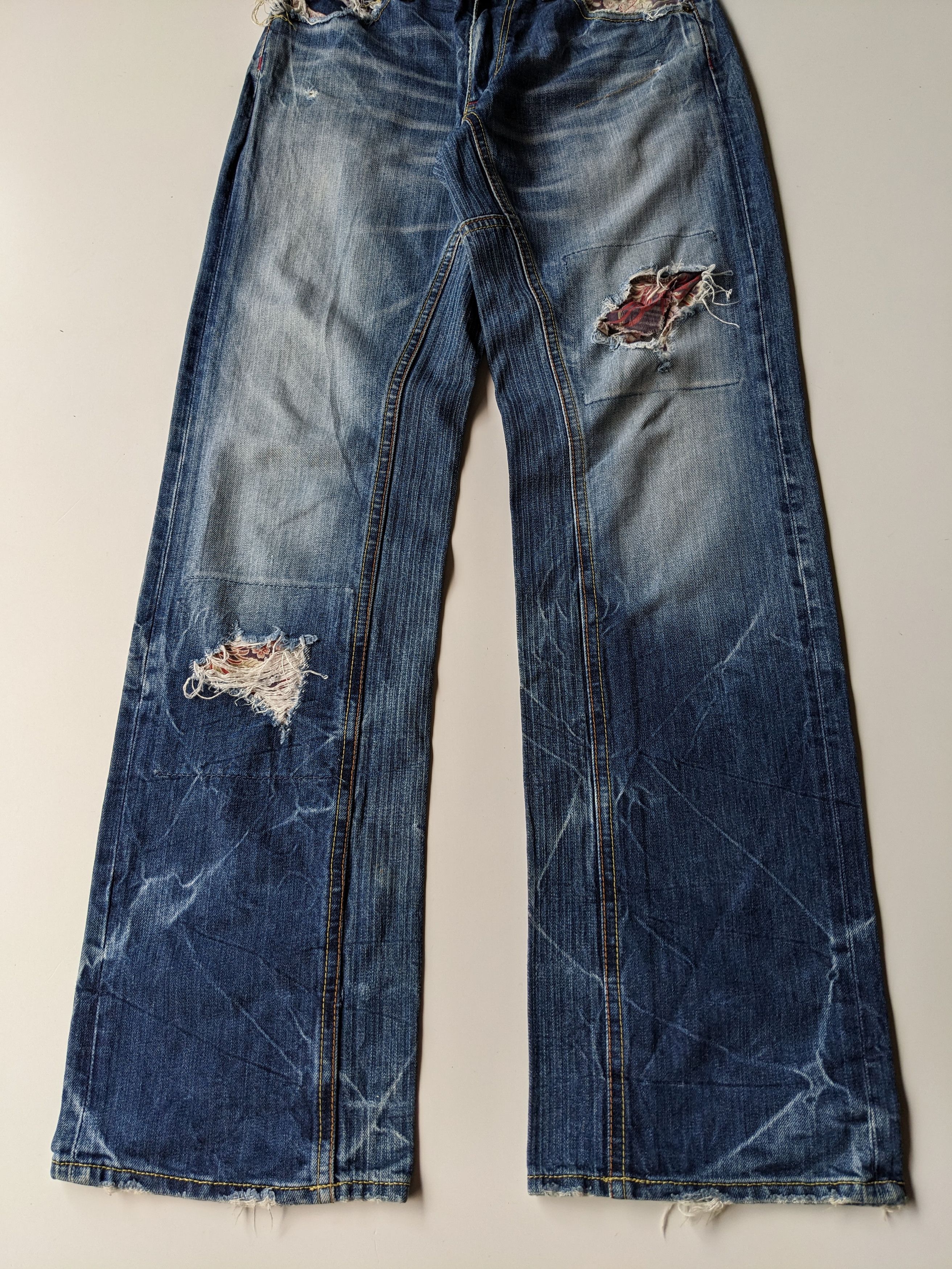 Eternal Eternal Kurashiki sakura boro sashiko jeans Size US 30 / EU 46 - 3 Thumbnail