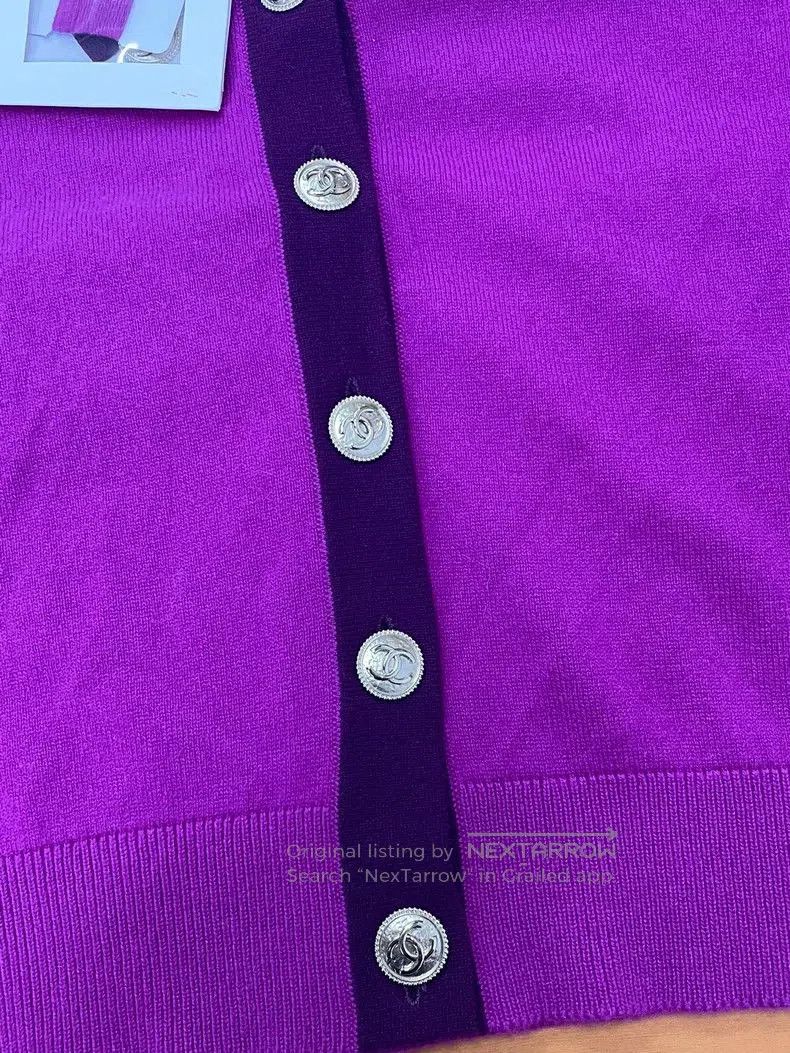 Chanel Chanel 20A Colorblock Cashmere Knit Top. Size US S / EU 44-46 / 1 - 2 Thumbnail