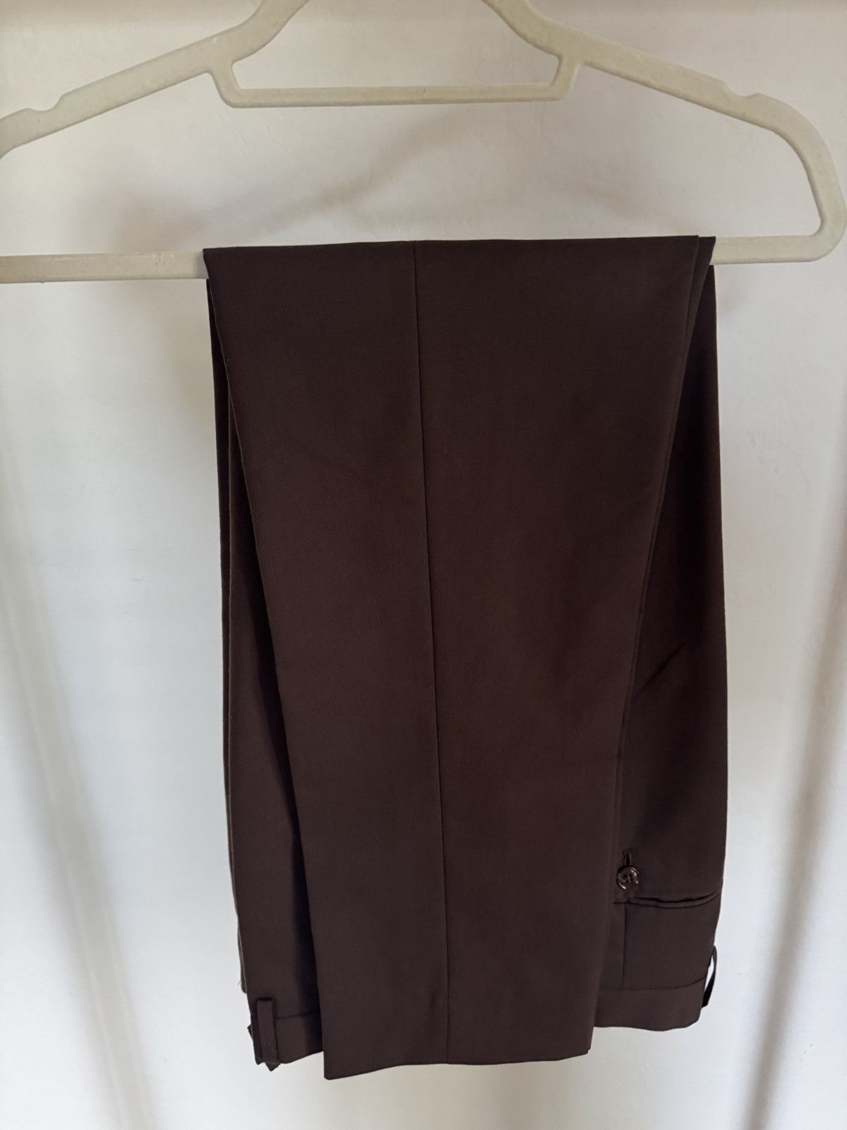 Ben Sherman Beige Plaid Suit w/ Brown Pants