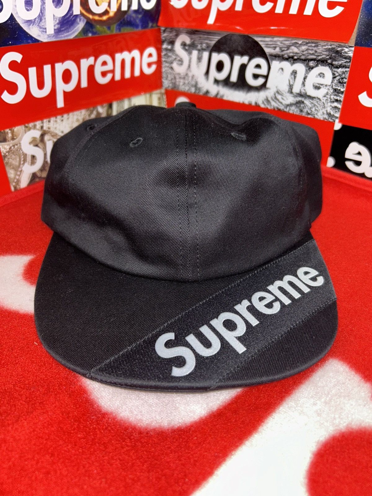 Supreme Supreme Visor Label 6-Panel Black SS18 NEW Size ONE SIZE - 8 Thumbnail