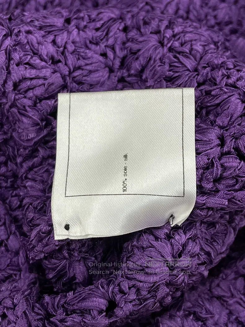 Chanel Chanel Purple hollow knitted top with long sleeves Size XS / US 0-2 / IT 36-38 - 6 Thumbnail
