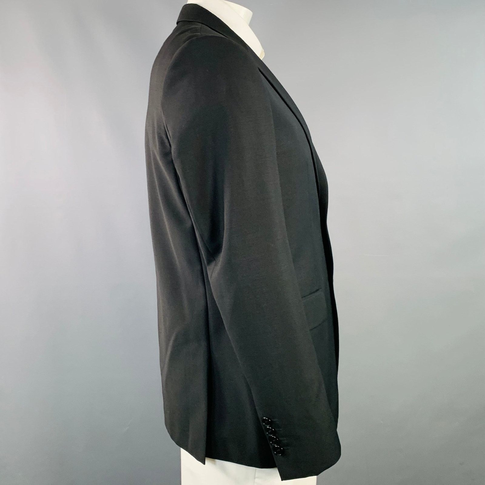 Givenchy GIVENCHY Wool Mohair Star Stripe Notch Lapel Sport Coat Size 44R - 3 Thumbnail