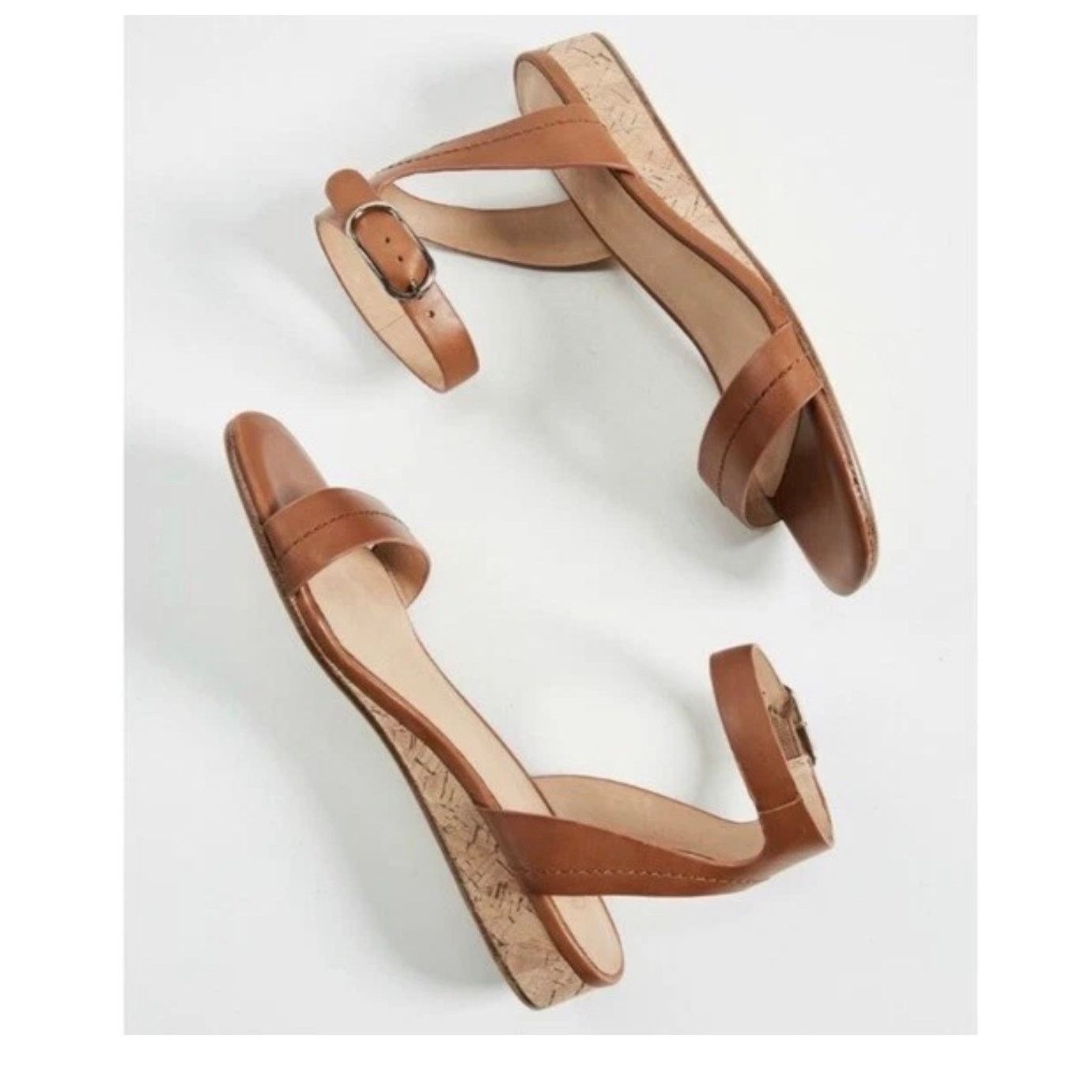 Joie JOIE Faedra Leather Wedge Open Toe Sandal Size US 8 / IT 38 - 1 Thumbnail