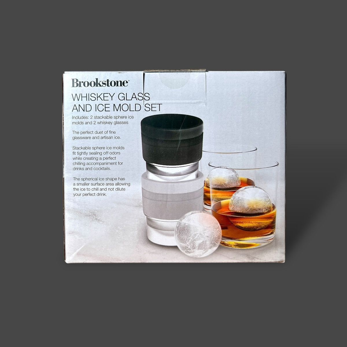 Other Brookstone Whisky Glass (2 ea) and Ice Ball Mold Set Size ONE SIZE - 5 Thumbnail