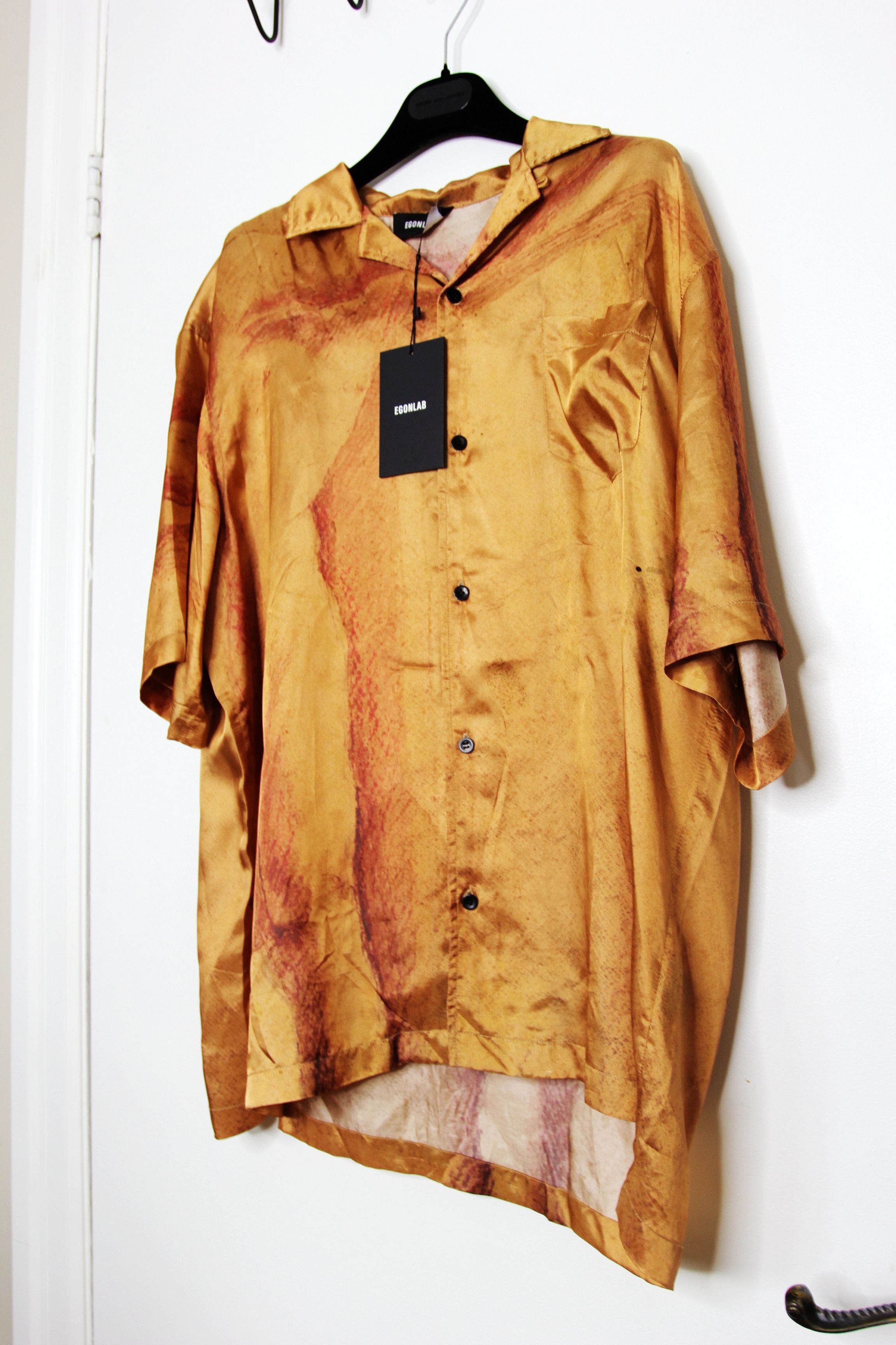 Egon Lab BNWT SS24 EGONLAB VISCOSE BOWLING SHIRT S Size US S / EU 44-46 / 1 - 5 Thumbnail